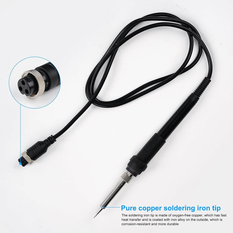 Victool 8586 2-in-1 forrasztóállomás forrólevegős forrasztópáka 200-480°C digitális kijelzővel