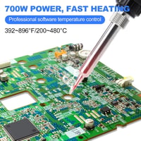 Victool 8586 2-in-1 forrasztóállomás forrólevegős forrasztópáka 200-480°C digitális kijelzővel 3