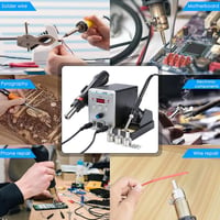 Victool 8586 2-in-1 forrasztóállomás forrólevegős forrasztópáka 200-480°C digitális kijelzővel 6