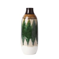 Keramická váza VICTOR&TERESA – pávacia zelená-béžová – 23 cm 1