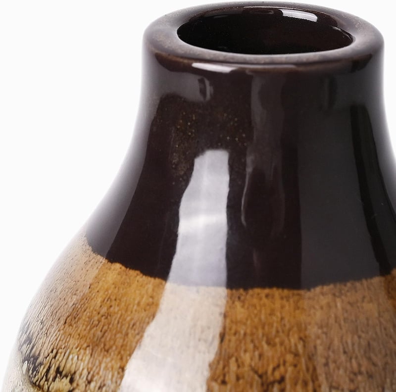 VICTOR&TERESA Porcelán Váza Páva Zöld-Bézs 23cm Otthoni Dekoráció Tulipánhoz