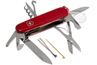 Švajčiarsky vreckový nôž Victorinox Explorer, 16 funkcií, červený – nôž, vývrtka, otvárač na konzervy 8