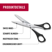 Kuchynské nožnice Victorinox France, extra ostrá čepeľ, 18 cm, nehrdzavejúca oceľ, sivé 4