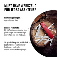 Briceag elvețian Victorinox Huntsman – Multitool cu 15 funcții, Roșu 5