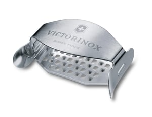 Victorinox Kompakt ribež za sir s finom oštricom, metalnom drškom, nehrđajući čelik, švicarska proizvodnja, perivo u perilici posuđa