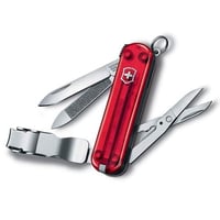 Briceag Victorinox Nail Clip 580 cu 8 funcții, pilă de unghii, lamă mică, roșu 4