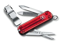 Briceag Victorinox Nail Clip 580 cu 8 funcții, pilă de unghii, lamă mică, roșu 1