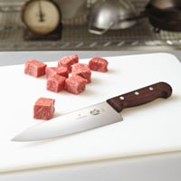 Victorinox Profi Faragókés Egyenes Élű Rozsdamentes Acél Pengével, Nemes Fafogantyú, 25 cm, Barna 3