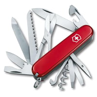 Vreckový nôž Victorinox Ranger – 21-funkčný švajčiarsky nôž s pílkou, dlátom, vývrtkou a otváračom na konzervy, červený 1