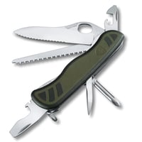 Briceag Victorinox Schweizer Soldatenmesser 08 – 10 funcții, lamă cu deschidere cu o singură mână și sistem de blocare, fierăstrău, 111 mm 1