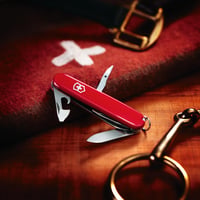 Briceag Victorinox Spartan cu 12 funcții - Lamă, tirbușon, deschizător de conserve, roșu, unealtă multifuncțională elvețiană 2