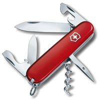 Briceag Victorinox Spartan cu 12 funcții - Lamă, tirbușon, deschizător de conserve, roșu, unealtă multifuncțională elvețiană 1