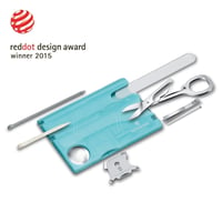 Multifunkčná karta Victorinox Swiss Card Nailcare, 13 funkcií, pilník na nechty, nožnice, skrutkovač 3 mm a 5 mm, veľkosť kreditnej karty 3