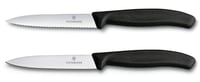Súprava nožov na paradajky a zeleninu Victorinox Swiss Classic, 2 ks, zúbkovaná čepeľ, čierna rukoväť, nehrdzavejúca oceľ, Swiss Made 3