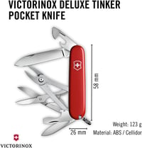 Victorinox Deluxe Tinker zsebkés, 17 funkció, 91 mm - piros 3