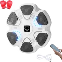 Vicyol S&D LED-es Falra Szerelhető Boxzsák Bluetooth Zenével 9 Mód 37x37cm 1