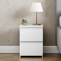 Noptieră Vida Designs Denver cu 2 sertare, alb, 40 x 29,5 x 29,5 cm, mobilier pentru dormitor 3