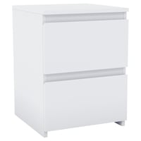 Noptieră Vida Designs Denver cu 2 sertare, alb, 40 x 29,5 x 29,5 cm, mobilier pentru dormitor 8