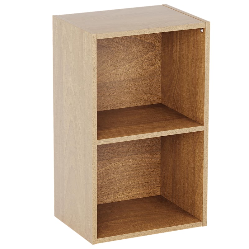 Bibliotecă cu 2 rafturi Vida Designs Oxford, culoare stejar, 54x32x24 cm, piesă de mobilier modernă pentru living și birou