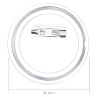 vidaXL 100 darabos akril kitűző szett 58 mm 8