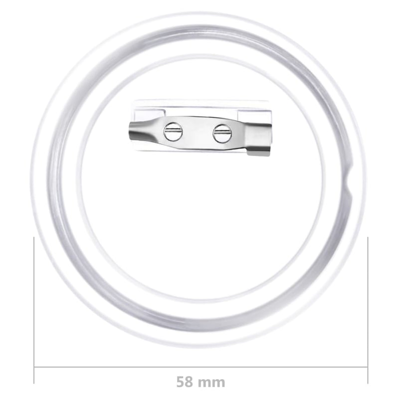 vidaXL 100 darabos akril kitűző szett 58 mm