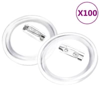 vidaXL 100 darabos akril kitűző szett 58 mm 1