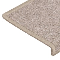 vidaXL 15 db lépcsőszőnyeg 65x21 cm bézs téglalap alakú 6