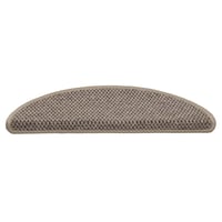vidaXL 15 db szizál hatású lépcsőszőnyeg sötét bézs 56x17 cm 3