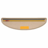 vidaXL 15 db szizál hatású lépcsőszőnyeg sötét bézs 56x17 cm 4