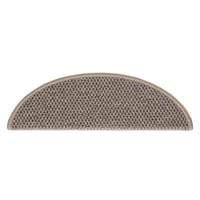 vidaXL 15 db szizál hatású lépcsőszőnyeg sötét bézs 56x17 cm 5
