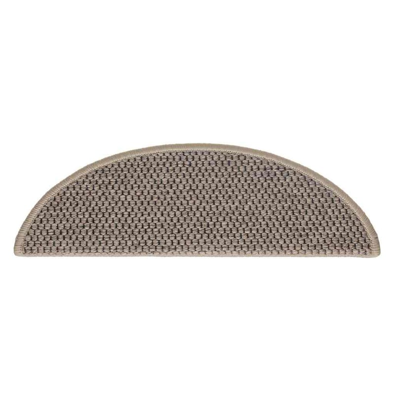 vidaXL 15 db szizál hatású lépcsőszőnyeg sötét bézs 56x17 cm