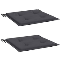Set 2 Perne pentru Scaun de Grădină vidaXL, Antracit, Țesătură Oxford, 50x50x3 cm, Pernă de Exterior 3