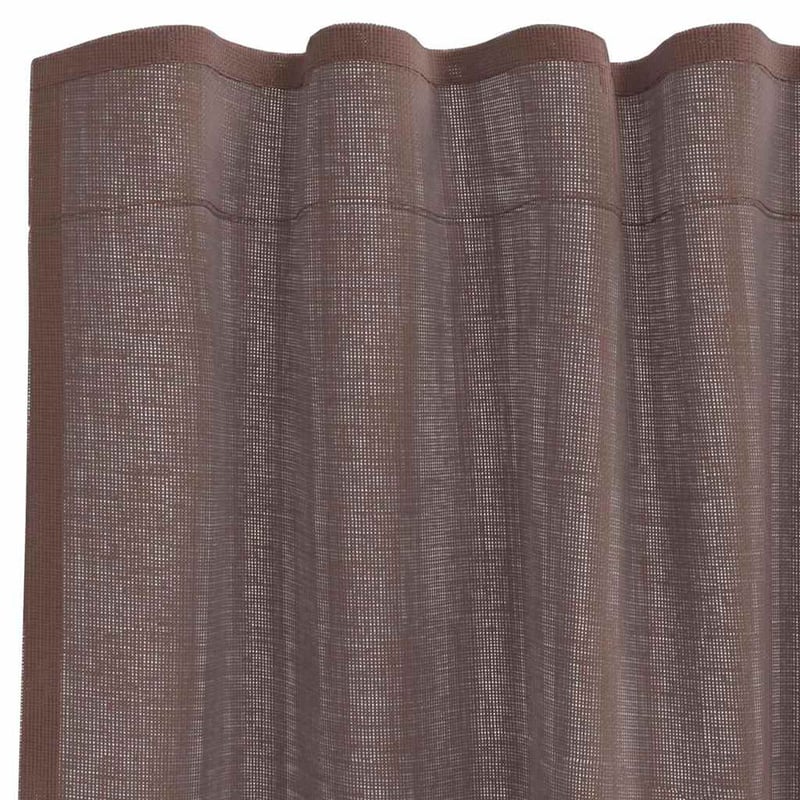 vidaXL 2 db barna voile függöny rúd zsebbel
