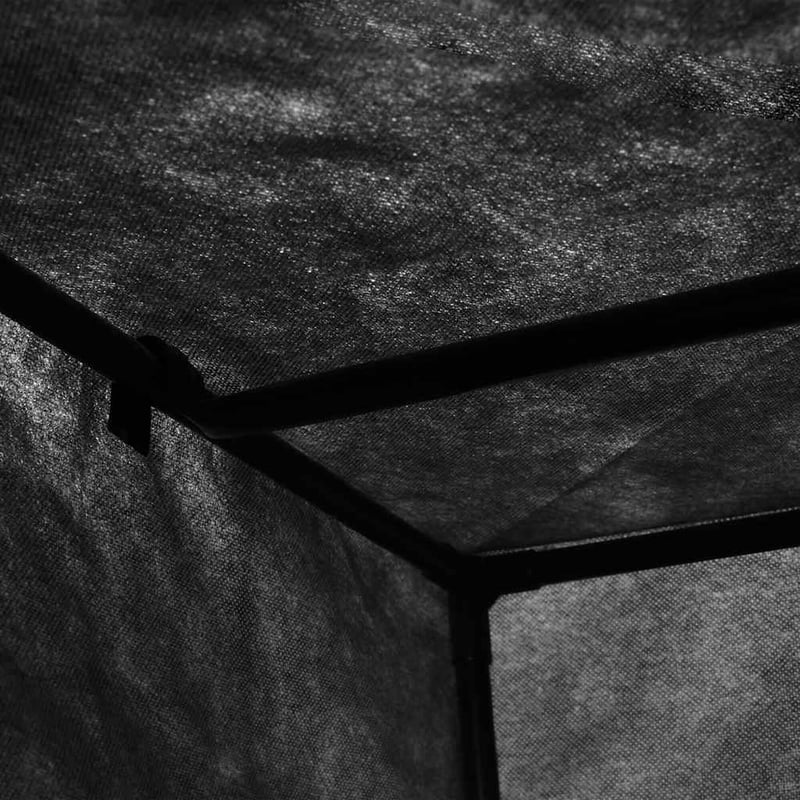 vidaXL 2 db fekete ruhásszekrény 75x50x160 cm
