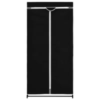 vidaXL 2 db fekete ruhásszekrény 75x50x160 cm 5