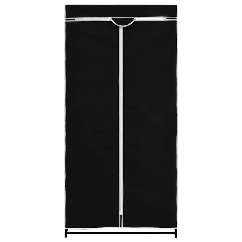 vidaXL 2 db fekete ruhásszekrény 75x50x160 cm