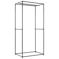 vidaXL 2 db fekete ruhásszekrény 75x50x160 cm 6