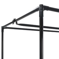 vidaXL 2 db fekete ruhásszekrény 75x50x160 cm 7