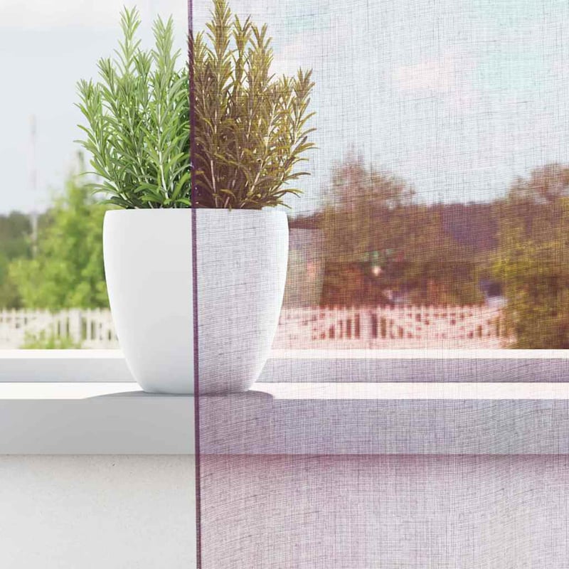 vidaXL 2 db lila voile függöny rúdzsebekkel