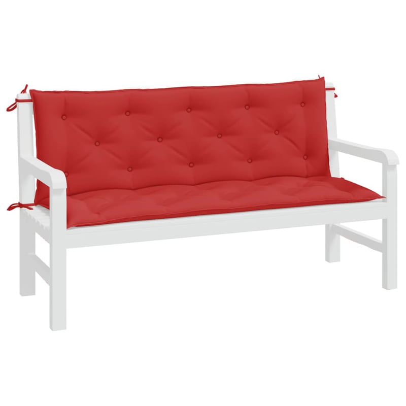 vidaXL 2 db piros oxford kerti padpárna 150x50 cm