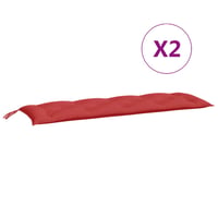 vidaXL 2 db piros oxford kerti padpárna 150x50 cm 5