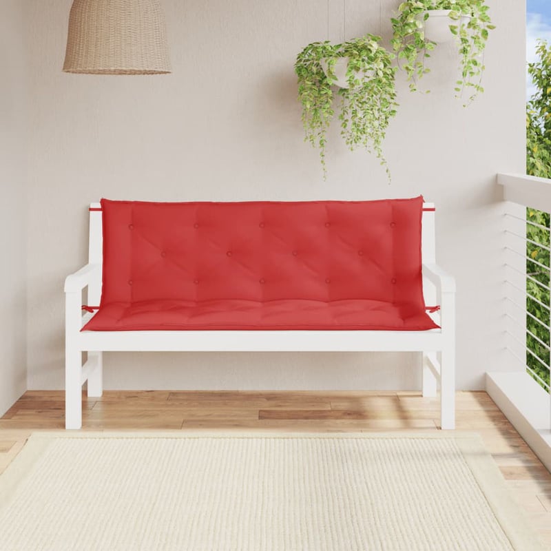 vidaXL 2 db piros oxford kerti padpárna 150x50 cm
