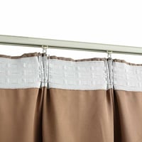 vidaXL 2 db Sötétítőfüggöny Kampókkal 140x245 cm Tópszínű 4