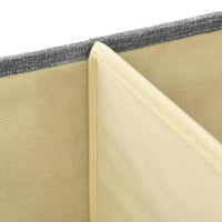 vidaXL 2 db szürke szövet tárolódoboz 50x30x25 cm 9