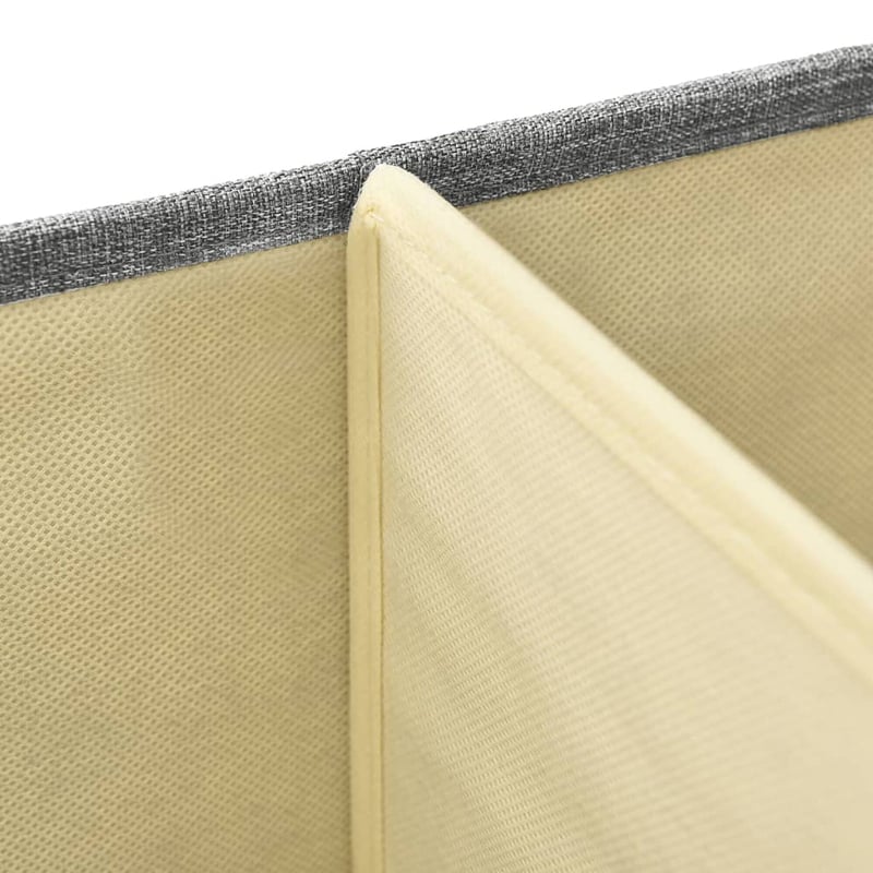 vidaXL 2 db szürke szövet tárolódoboz 50x30x25 cm