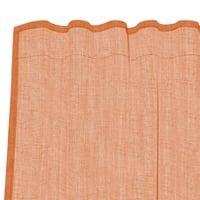vidaXL 2 db terrakotta voile függöny rúdzsebekkel 6