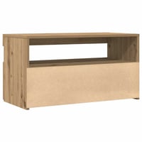 vidaXL 2 db tölgy TV-szekrény LED-lámpákkal szerelt 10