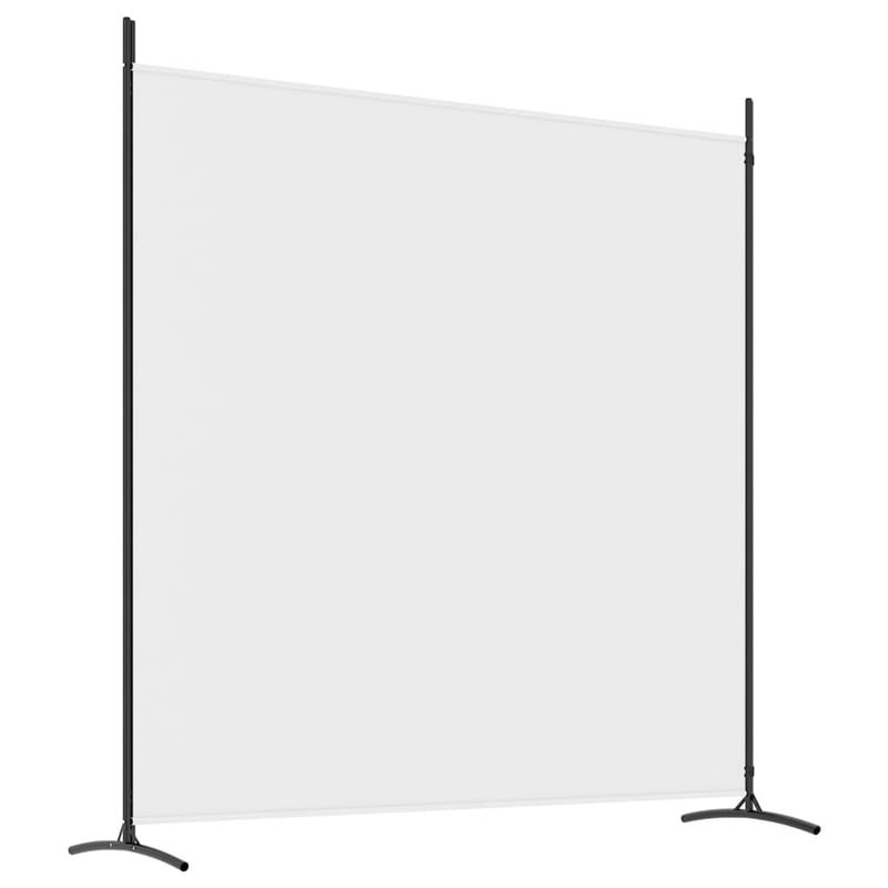 vidaXL 2 paneles fehér szövet térelválasztó 348x180 cm