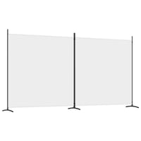 vidaXL 2 paneles fehér szövet térelválasztó 348x180 cm 1
