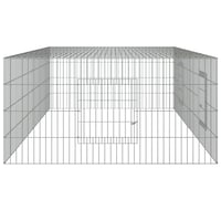 vidaXL 2 paneles horganyzott nyúlketrec 220x110x55 cm 5